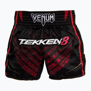 Pantaloni scurți de antrenament pentru bărbați Venum X Tekken 8 - Marshall Law Muay Thai Shorts black/red/gold