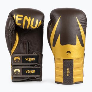 Mănuși de box Venum Reverso Boxing chocolate/gold
