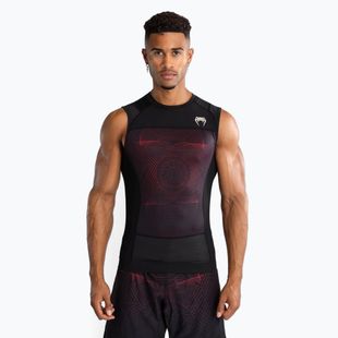 Rashguard tank top pentru bărbați Venum G-Fit Air Men'S Sleeveless Rashguard deep black/fire red