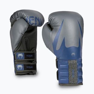 Mănuși de box Venum Reverso Boxing storm grey/royal blue