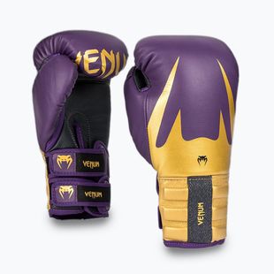 Mănuși de box Venum Reverso Boxing dark purple/gold