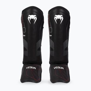 Protectie tibie si picioare pentru femei Venum Tactical XT Shinguards black/fire red
