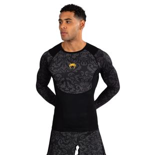 Rashguard longsleeve pentru bărbați Venum x Ilia Topuria Unmatched Rashguard black/gold