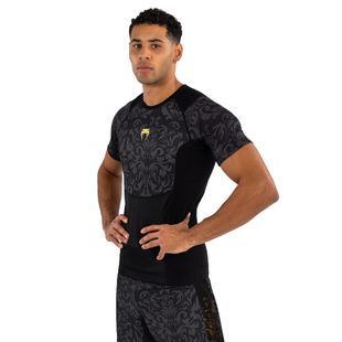 Rashguard pentru bărbați Venum x Ilia Topuria Unmatched Rashguard black/gold