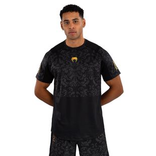 Tricou de antrenament pentru bărbați Venum x Ilia Topuria Unmatched Dry-Tech black/gold