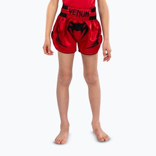 Pantaloni scurți de antrenament pentru copii Venum Inferno Muay Thai Jr red