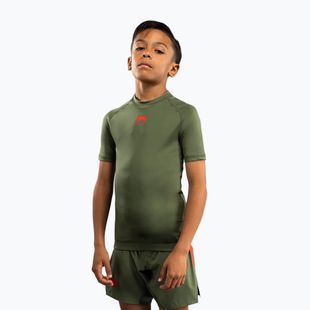 Tricou de antrenament pentru copii Venum Contender Rashguards Jr khaki