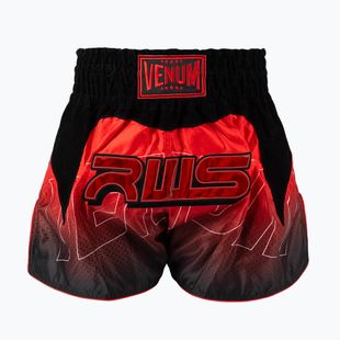 Pantaloni scurți de antrenament pentru bărbați Venum x RWS 2.0 Muay Thai black/red
