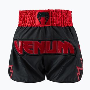 Pantaloni scurți de antrenament pentru bărbați Venum Inferno Muay Thai charcoal grey/red