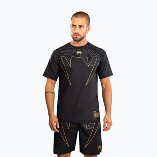 Tricou de antrenament pentru bărbați Venum Serpenti Dry Tech black/silver/gold