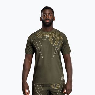 Tricou de antrenament pentru bărbați Venum Serpenti Dry Tech kaki/bronze/ivory