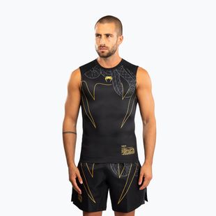 Rashguard pentru bărbați Venum Serpenti Rashguards Sleeveless black/silver/gold