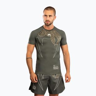 Rashguard pentru bărbați Venum Serpenti Rashguards kaki/bronze/ivory