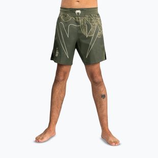 Pantaloni scurți de antrenament pentru bărbați Venum Serpenti Fight khaki/bronze/ivory