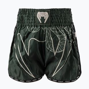 Pantaloni scurți de antrenament pentru bărbați Venum Serpenti Muay Thai khaki/bronze/ivory