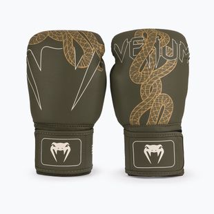 Mănuși de box Venum Serpenti Boxing khaki/bronze/ivory