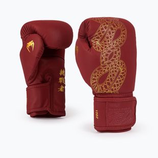 Mănuși de box Venum Serpenti Boxing burgundy/ivory