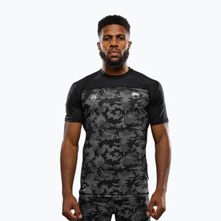Tricou de antrenament pentru bărbați Venum X Polaris Dry Tech negru/gri furtună
