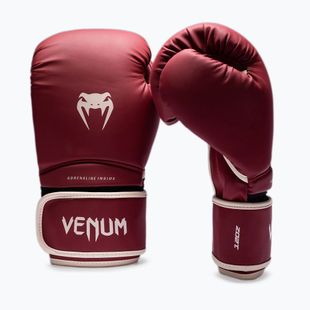 Mănuși de box Venum Contender 1.5 burgundy/sand