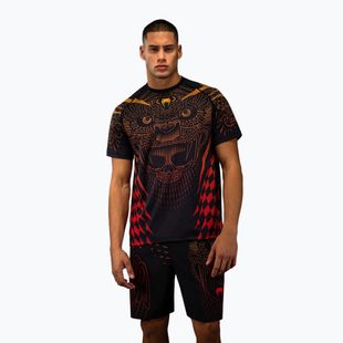Tricou pentru bărbați Venum Quetzal Fury Dry-Tech black/fury red/tangerine