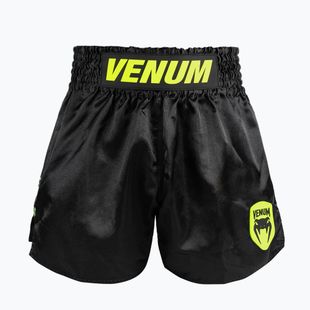 Pantaloni scurți de antrenament pentru bărbați Venum Classic Evo Muay Thai black/neon yellow