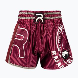 Pantaloni scurți de antrenament pentru bărbați Venum x Rajadamnern Muay Thai burgundy