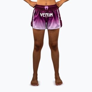 Pantaloni de antrenament pentru femei Venum Iris Muay Thai plum/white