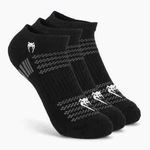 Șosete Venum Vector No-Show 3 perechi black/grey
