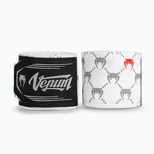 Bandaje de box Venum Monogram Hand Wraps Advanced 250 cm white