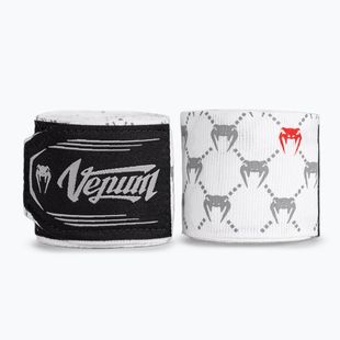 Bandaje de box Venum Monogram Hand Wraps Advanced 400 cm white