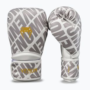 Mănuși de box Venum Contender 1.5 XT 3D Boxing white/gold
