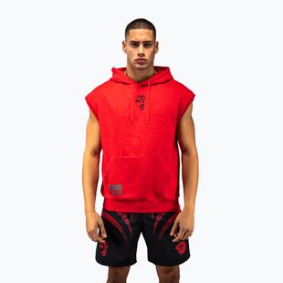 Bluză pentru bărbați Venum x Mike Tyson Tiger Sleeveless Hoodie intense red/deep black