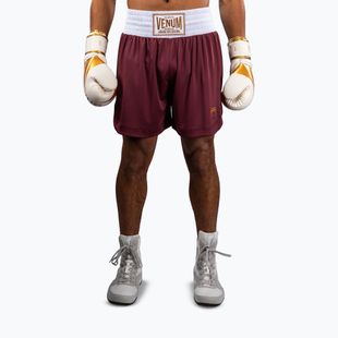 Pantaloni scurți de antrenament pentru bărbați Venum Classic Boxing burgundy