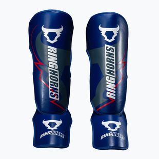 Protecții pentru tibie și picioare Venum Ringhorns Charger Shin navy blue/red