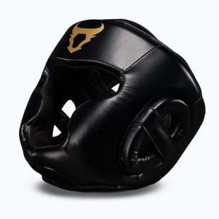Cască de box Venum Ringhorns Charger Headgear black/gold