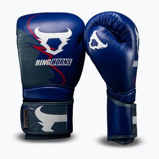 Mănuși de box Venum Ringhorns Charger Boxing navy blue/red