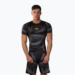 Rashguard pentru bărbați Venum Matupa Short Sleeve black/grey/gold
