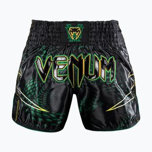 Pantaloni scurți de antrenament pentru bărbați Venum Matupa Muay Thai black/green/gold
