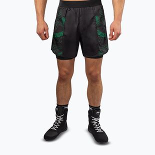 Pantaloni scurți de antrenament pentru bărbați Venum Matupa Training black/green/gold