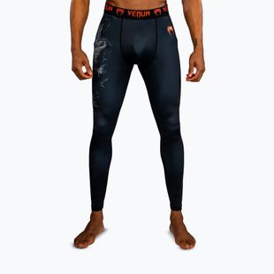 Colanți de antrenament pentru bărbați Venum Thunder Dragon Spats Black/Grey/Copper