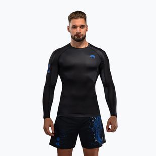Rashguard cu mânecă lungă pentru bărbați Venum Thunder Dragon black/royal blue
