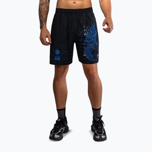 Pantaloni scurți de antrenament pentru bărbați Venum Thunder Dragon Training Black/Royal Blue