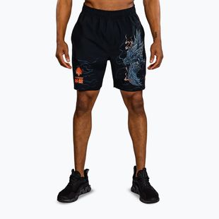 Pantaloni scurți de antrenament pentru bărbați Venum Thunder Dragon Training Black/Grey/Copper