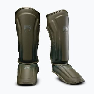 Protecții pentru tibie și picioare Venum Stealth Shin khaki/dark green