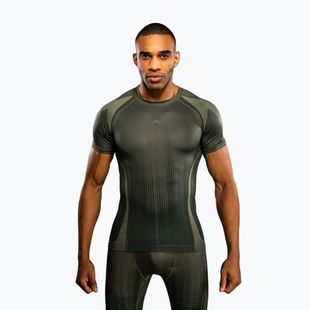 Rashguard pentru bărbați Venum Stealth Rashguard khaki/dark green