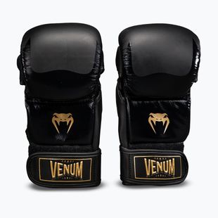 Mănuși de MMA Venum Attack 2.0 Sparring Leather black/gold