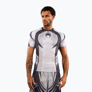 Rashguard pentru bărbați Venum Galactic 3.0 Rashguard SS off white/black