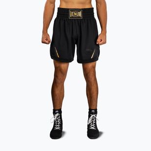 Pantaloni scurți de antrenament pentru bărbați Venum G-Core Boxing black/gold