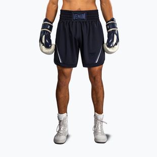 Pantaloni scurți de antrenament pentru bărbați Venum G-Core Boxing navy blue/white