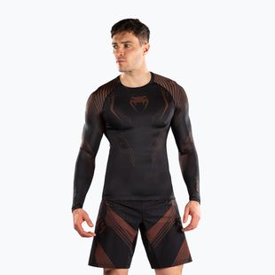 Rashguard bărbați mânecă lungă Venum No-Gi 6.0 Rashguard black/brown